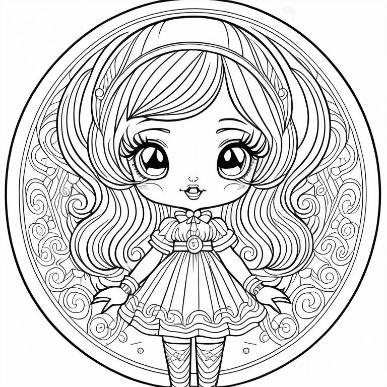 Coloriage de poup?�e LoL - Coloriages ?� imprimer