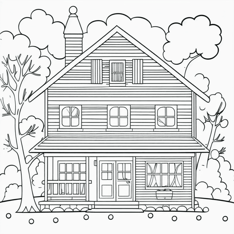Coloriage de Maisons - Coloriages à imprimer