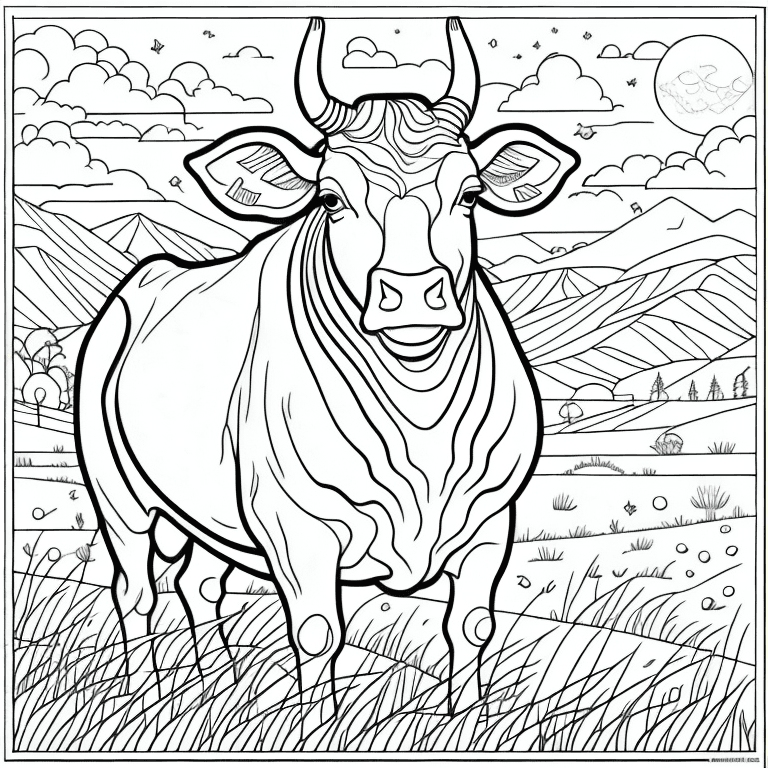 Coloriages de Bœufs Coloriages à imprimer