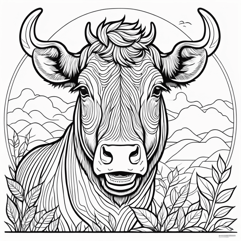 Coloriages de Bœufs - Coloriages à imprimer