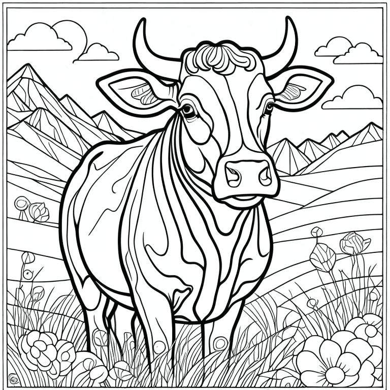 Coloriages de Bœufs Coloriages à imprimer